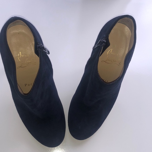 Blue suede Christian Louboutin heels! - Picture 3 of 5